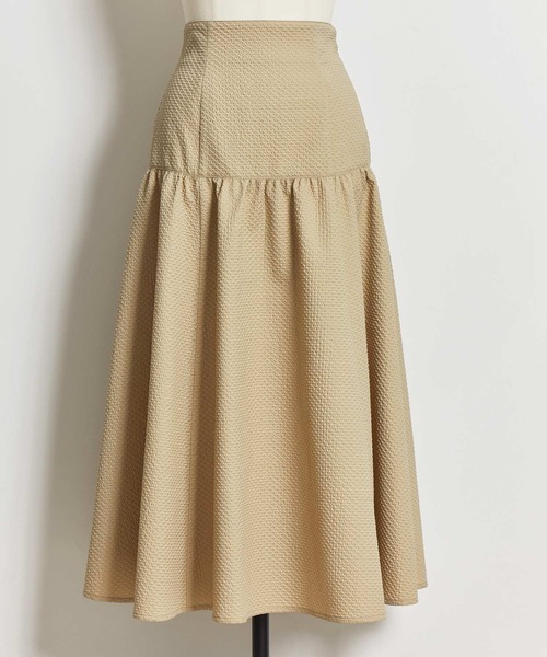 NOELA(ノエラ)の「エンボススカート(スカート・レディース・ブラック/ベージュ/オフホワイト・フリー)」の11枚目の写真