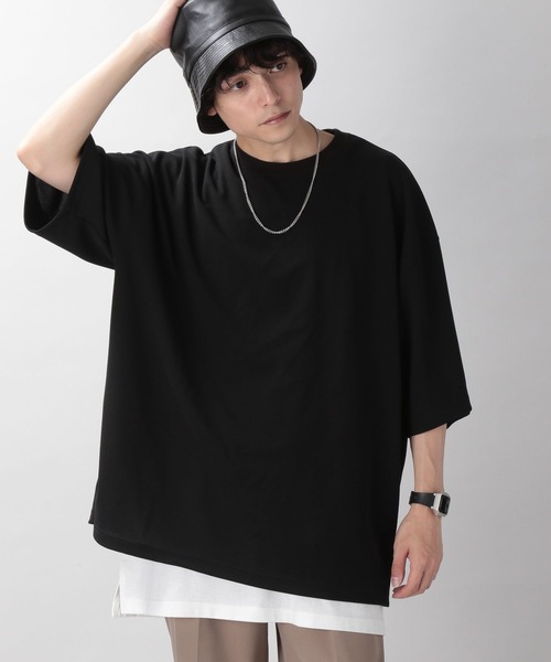 RAGEBLUE(レイジブルー)の「ジョーゼットサイドジップスリットTシャツ(Tシャツ/カットソー・メンズ・ホワイト/ライトブルー/ブラック/ブルー・MEDIUM/LARGE)」の18枚目の写真