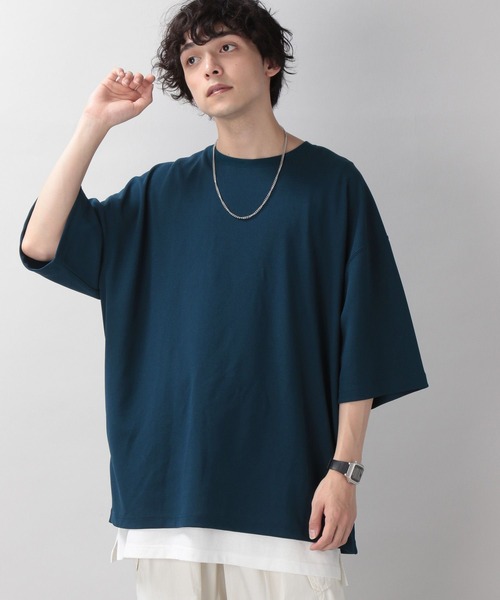 RAGEBLUE(レイジブルー)の「ジョーゼットサイドジップスリットTシャツ(Tシャツ/カットソー・メンズ・ホワイト/ライトブルー/ブラック/ブルー・MEDIUM/LARGE)」の7枚目の写真