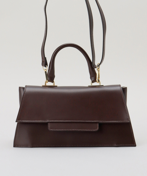 STEPHEN(ステファン)の「【STEPHEN/ステファン】WIDE FLAP バッグ(ハンドバッグ・レディース・アイボリー/ブラウン・FREE)」の8枚目の写真