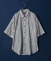 Total Pattern Print Big Silhouette Sheer Shirt/総柄プリント ビッグシルエット メッシュシャツ シアーシャツ