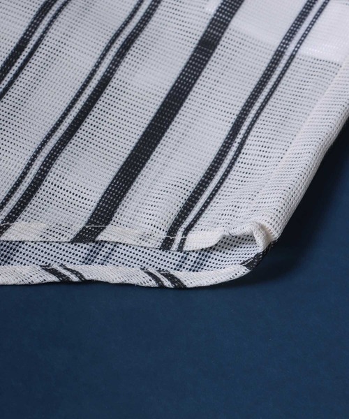 ANPAS（アンパス）の「Total Pattern Print Big Silhouette Sheer Shirt/総柄プリント ビッグシルエット メッシュシャツ シアーシャツ（シャツ/ブラウス・メンズ・ホワイト系その他3/ブラック系その他3/ホワイト系その他/ホワイト系その他2/ブラック系その他/ブラック系その他2/ブルー系その他/グレー系その他・M/L）」の13枚目の写真