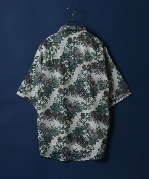 ANPAS（アンパス）の「Total Pattern Print Big Silhouette Sheer Shirt/総柄プリント ビッグシルエット メッシュシャツ シアーシャツ（シャツ/ブラウス・メンズ・ホワイト系その他3/ブラック系その他3/ホワイト系その他/ホワイト系その他2/ブラック系その他/ブラック系その他2/ブルー系その他/グレー系その他・M/L）」の19枚目の写真