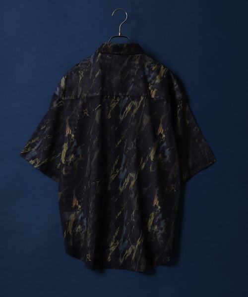 ANPAS（アンパス）の「Total Pattern Print Big Silhouette Sheer Shirt/総柄プリント ビッグシルエット メッシュシャツ シアーシャツ（シャツ/ブラウス・メンズ・ホワイト系その他3/ブラック系その他3/ホワイト系その他/ホワイト系その他2/ブラック系その他/ブラック系その他2/ブルー系その他/グレー系その他・M/L）」の17枚目の写真
