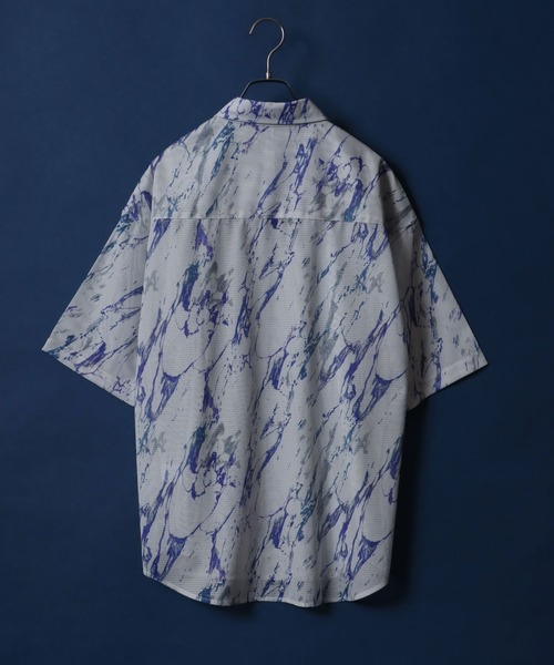 ANPAS（アンパス）の「Total Pattern Print Big Silhouette Sheer Shirt/総柄プリント ビッグシルエット メッシュシャツ シアーシャツ（シャツ/ブラウス・メンズ・ホワイト系その他3/ブラック系その他3/ホワイト系その他/ホワイト系その他2/ブラック系その他/ブラック系その他2/ブルー系その他/グレー系その他・M/L）」の18枚目の写真