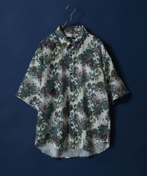 ANPAS（アンパス）の「Total Pattern Print Big Silhouette Sheer Shirt/総柄プリント ビッグシルエット メッシュシャツ シアーシャツ（シャツ/ブラウス・メンズ・ホワイト系その他3/ブラック系その他3/ホワイト系その他/ホワイト系その他2/ブラック系その他/ブラック系その他2/ブルー系その他/グレー系その他・M/L）」の22枚目の写真