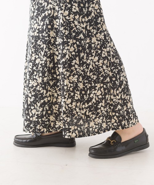 OMNES（オムネス）の「シフォンジョーゼットフラワーマーメイドスカート（スカート・レディース・サックスブルー/ブラック・FREE）」の5枚目の写真