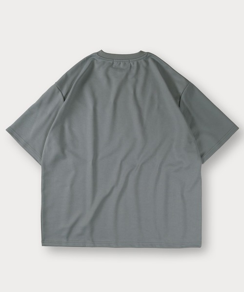 SlashDate（スラッシュデイト）の「リラックスフィットポンチTシャツ/イージードライ/イージーケア（Tシャツ/カットソー・メンズ・ブルー/グレー/チャコールグレー/ホワイト・M/L/XL）」の11枚目の写真
