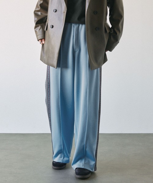 EMMA CLOTHES(エマクローズ)の「サイドラインノルディックパターン ワイドトラックパンツ(その他パンツ・メンズ・ブラック/グレー/ブラウン/グリーン系/ブルー/グリーン・M/L)」の6枚目の写真