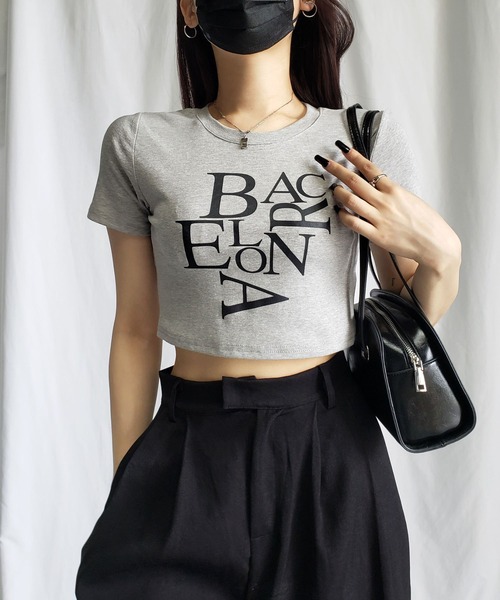 me+em select（ミームセレクト）の「【 ４color 】BACロゴレタリングショートＴシャツ ／ BAC logo lettering short T-shirt（Tシャツ/カットソー・レディース・ブラック/グレー/ピンク/ホワイト・FREE）」の16枚目の写真