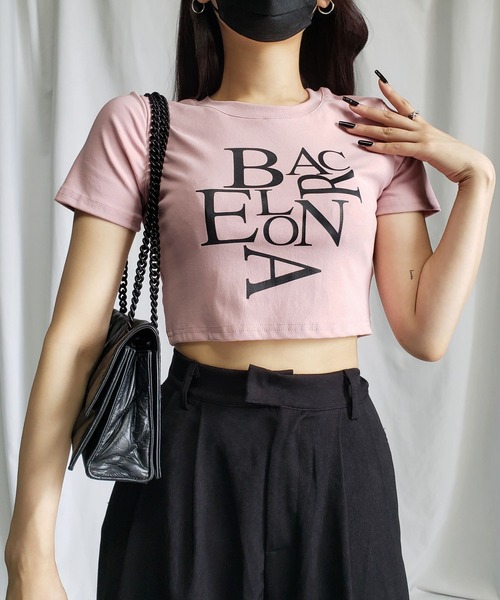 me+em select（ミームセレクト）の「【 ４color 】BACロゴレタリングショートＴシャツ ／ BAC logo lettering short T-shirt（Tシャツ/カットソー・レディース・ブラック/グレー/ピンク/ホワイト・FREE）」の12枚目の写真