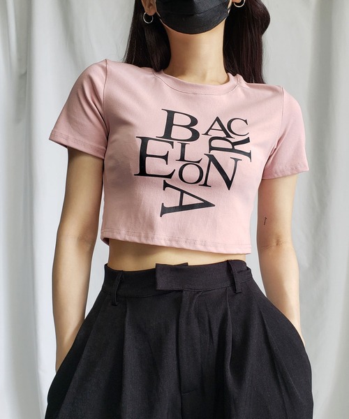 me+em select（ミームセレクト）の「【 ４color 】BACロゴレタリングショートＴシャツ ／ BAC logo lettering short T-shirt（Tシャツ/カットソー・レディース・ブラック/グレー/ピンク/ホワイト・FREE）」の17枚目の写真