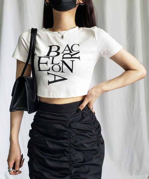 me+em select（ミームセレクト）の「【 ４color 】BACロゴレタリングショートＴシャツ ／ BAC logo lettering short T-shirt（Tシャツ/カットソー・レディース・ブラック/グレー/ピンク/ホワイト・FREE）」の14枚目の写真
