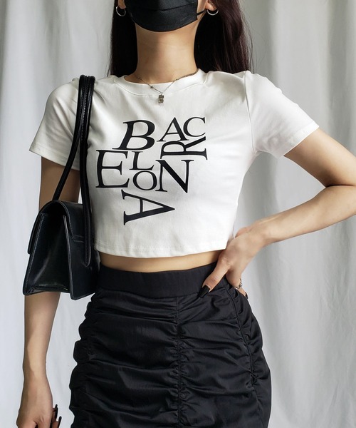 me+em select（ミームセレクト）の「【 ４color 】BACロゴレタリングショートＴシャツ ／ BAC logo lettering short T-shirt（Tシャツ/カットソー・レディース・ブラック/グレー/ピンク/ホワイト・FREE）」の18枚目の写真