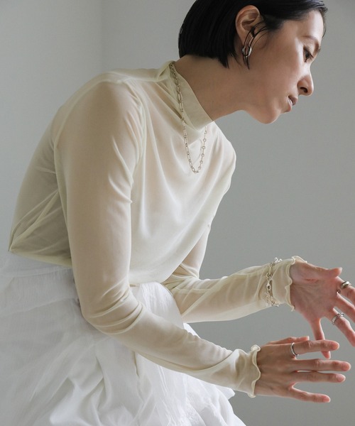 embryo スキントップス セール】シースルースキントップス（Tシャツ/カットソー）｜select