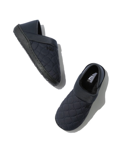 MEI（メイ）の「【MEI/メイ】【別注カラー:ネイビー】キルティングモックシューズ（スリッポン・レディース・ネイビー/ブラック・L/M/S）」の4枚目の写真