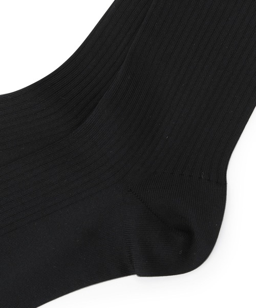 ADAM ET ROPE'(アダムエロペ)の「リブニーハイソックス(ソックス/靴下・レディース・キナリ/オリーブ/ブラック・FREE)」の10枚目の写真