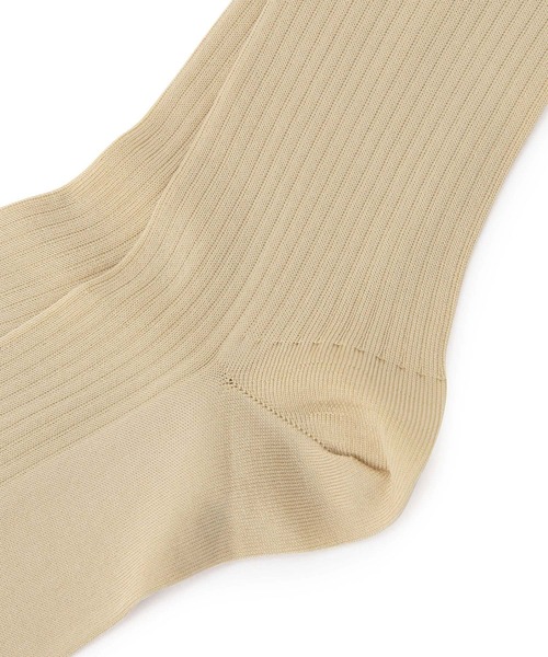 ADAM ET ROPE'(アダムエロペ)の「リブニーハイソックス(ソックス/靴下・レディース・キナリ/オリーブ/ブラック・FREE)」の12枚目の写真