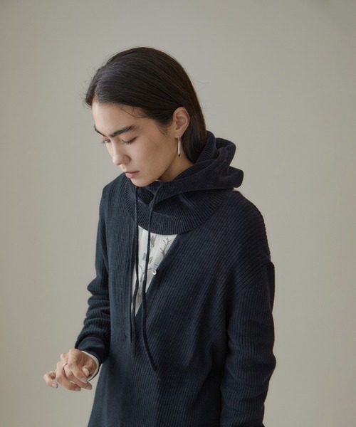 SALON adam et rope'（サロン アダム エ ロペ）の「バラクラバ -CreamyCotton /クリーミーコットン-（ストール/ショール・レディース・ホワイト/パープル/ブラック系その他/グレー・FREE）」の3枚目の写真