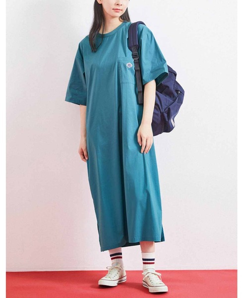 【セール】リブ イン コンフォート×ブルーデバードン 旅行にもぴったりの 軽ストレッチＴシャツワンピース（ワンピース）｜Live in comfort（リブインコンフォート）