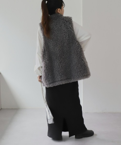 極美品⭐︎  アークティックプログラム XL グレー ベスト CIAOPANIC TYPY（チャオパニックティピー）の「ドロストスタンドファー