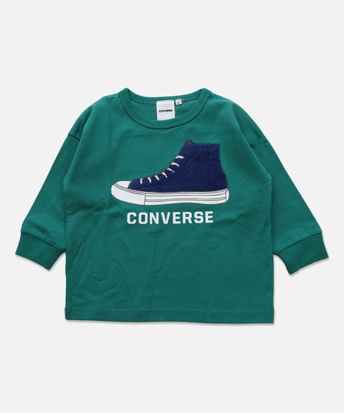 CONVERSE（コンバース）の「CONVERSE / コンバース  ロゴ長袖Tシャツ（Tシャツ/カットソー・キッズ・B/H/G/C/F/D/E/A・110cm/100cm/80ｃｍ/90cm/120cm/130cm）」の3枚目の写真