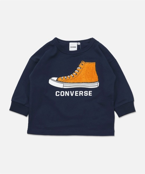 CONVERSE（コンバース）の「CONVERSE / コンバース  ロゴ長袖Tシャツ（Tシャツ/カットソー・キッズ・B/H/G/C/F/D/E/A・110cm/100cm/80ｃｍ/90cm/120cm/130cm）」の4枚目の写真