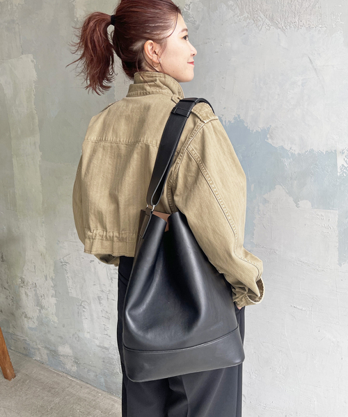 Spick & Span（スピックアンドスパン）の「ヘリンボーンM-47ショートブルゾン（ブルゾン・レディース・カーキ/ベージュ・FREE）」の9枚目の写真