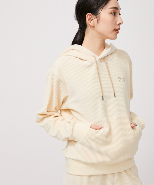 NERGY（ナージー）の「【セットアップ対応】コーデュロイリラックスパーカー（パーカー・レディース・スミクロ/キナリ・L/M）」の3枚目の写真