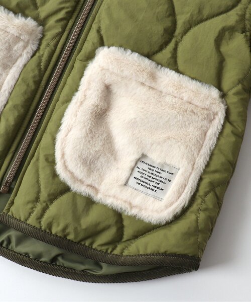 BREEZE（ブリーズ）の「【袖が取り外せる】2wayキルトジャケット（その他アウター・キッズ・レインボー/カーキ/ブラック・140/120/80/110/130/90/100）」の12枚目の写真