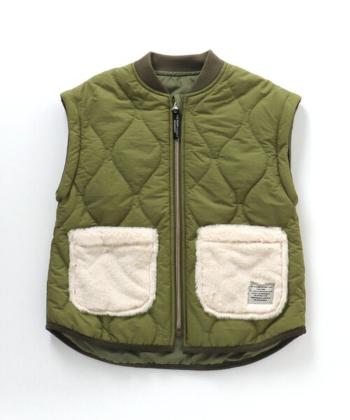 BREEZE（ブリーズ）の「【袖が取り外せる】2wayキルトジャケット（その他アウター・キッズ・レインボー/カーキ/ブラック・140/120/80/110/130/90/100）」の14枚目の写真