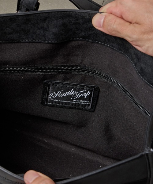 RATTLE TRAP（ラトルトラップ）の「ブックトートバッグ（トートバッグ・メンズ・ブラック・FREE）」の5枚目の写真