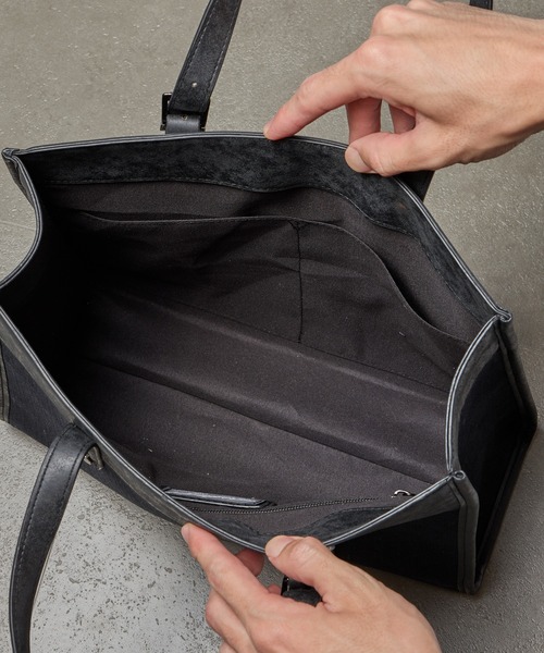 RATTLE TRAP（ラトルトラップ）の「ブックトートバッグ（トートバッグ・メンズ・ブラック・FREE）」の6枚目の写真