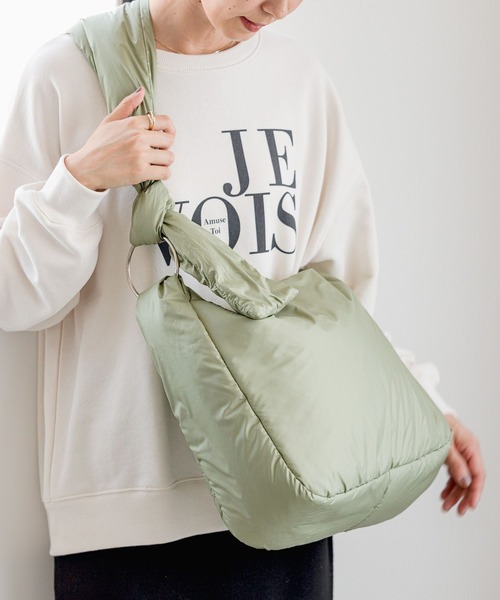 LEPSIM（レプシィム）の「撥水ナイロン斜めがけショルダー　973998（ショルダーバッグ・レディース・ライトカーキ/アイボリー/ブラック・ONE SIZE）」の12枚目の写真