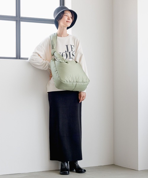 LEPSIM（レプシィム）の「撥水ナイロン斜めがけショルダー　973998（ショルダーバッグ・レディース・ライトカーキ/アイボリー/ブラック・ONE SIZE）」の13枚目の写真