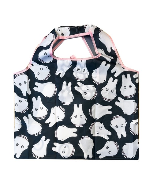 Miffy( ミッフィー)の「【 miffy 】 ブルーナ くるくるショッピングバッグA(エコバッグ/サブバッグ・レディース・グリーン/ブラック×ピンク/オレンジ・FREE)」の9枚目の写真