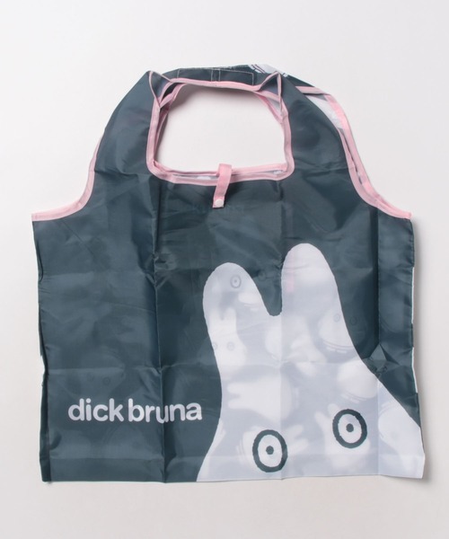 Miffy( ミッフィー)の「【 miffy 】 ブルーナ くるくるショッピングバッグA(エコバッグ/サブバッグ・レディース・グリーン/ブラック×ピンク/オレンジ・FREE)」の8枚目の写真