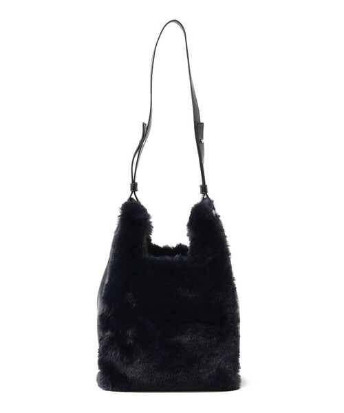 B:MING by BEAMS（ビーミングバイビームス）の「B:MING by BEAMS / フェイクファーコンビ トートバッグ（トートバッグ・レディース・ネイビー/ダークオレンジ・FREE）」の2枚目の写真