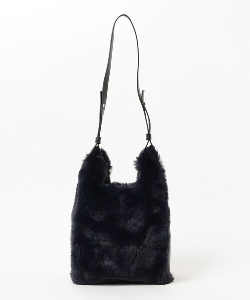 B:MING by BEAMS（ビーミングバイビームス）の「B:MING by BEAMS / フェイクファーコンビ トートバッグ（トートバッグ・レディース・ネイビー/ダークオレンジ・FREE）」の7枚目の写真