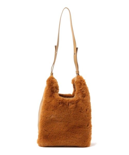 B:MING by BEAMS（ビーミングバイビームス）の「B:MING by BEAMS / フェイクファーコンビ トートバッグ（トートバッグ・レディース・ネイビー/ダークオレンジ・FREE）」の9枚目の写真