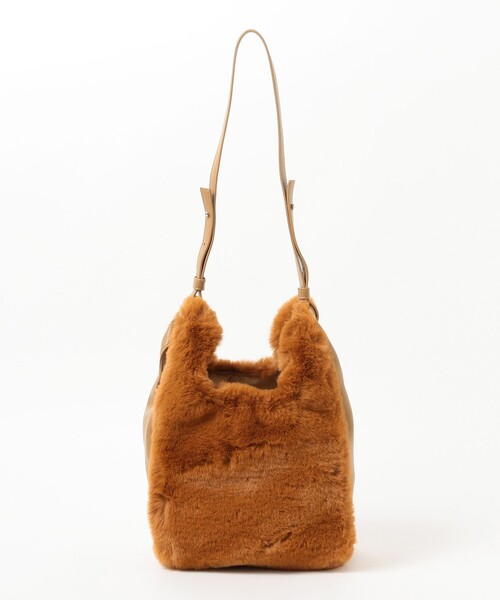 B:MING by BEAMS（ビーミングバイビームス）の「B:MING by BEAMS / フェイクファーコンビ トートバッグ（トートバッグ・レディース・ネイビー/ダークオレンジ・FREE）」の11枚目の写真