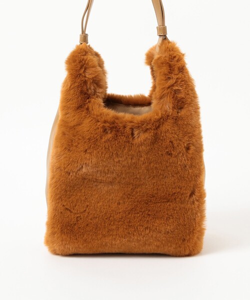 B:MING by BEAMS（ビーミングバイビームス）の「B:MING by BEAMS / フェイクファーコンビ トートバッグ（トートバッグ・レディース・ネイビー/ダークオレンジ・FREE）」の13枚目の写真