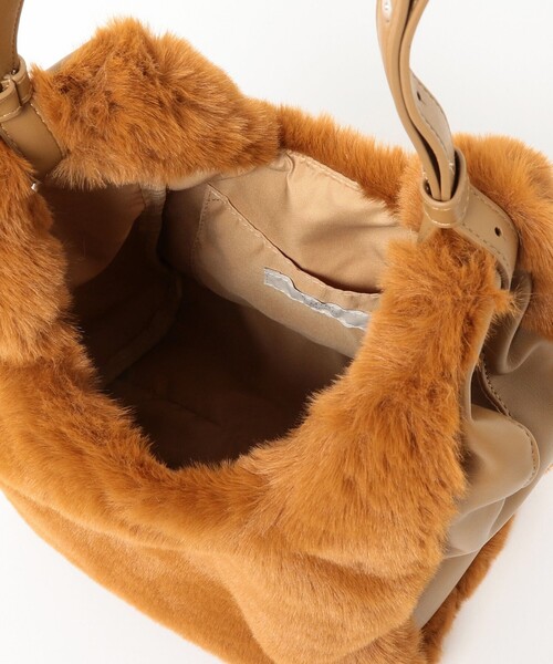 B:MING by BEAMS（ビーミングバイビームス）の「B:MING by BEAMS / フェイクファーコンビ トートバッグ（トートバッグ・レディース・ネイビー/ダークオレンジ・FREE）」の15枚目の写真