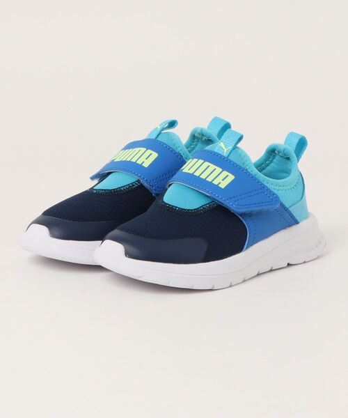 PUMA(プーマ)の「《PUMA》エボルブ スリップオン PS(スリッポン・キッズ・ダークグレー/ピンク系その他/ブルー系その他/ピンク系その他2/コバルトブルー・18.0cm/21.0cm/19.0cm/20.0cm/17.0cm)」の1枚目の写真