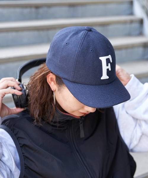 Franklin Climbing（フランクリンクライミング）の「【Franklin Climbing】MELTON LOGO CAP（キャップ・メンズ・グレー/ボルドー/ベージュ/ネイビー・ONE SIZE）」の6枚目の写真