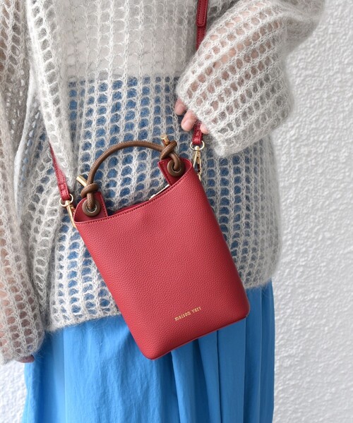 SHIPS（シップス）の「* パーテーション スマホ ショルダー ◇（ショルダーバッグ・レディース・ワイン/ライトグレー/ブラック/ベージュ/シルバー・ONE SIZE）」の22枚目の写真