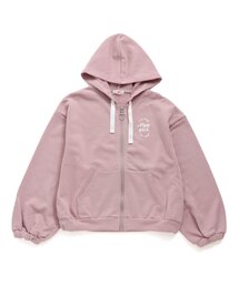 サテンアップリケパーカー