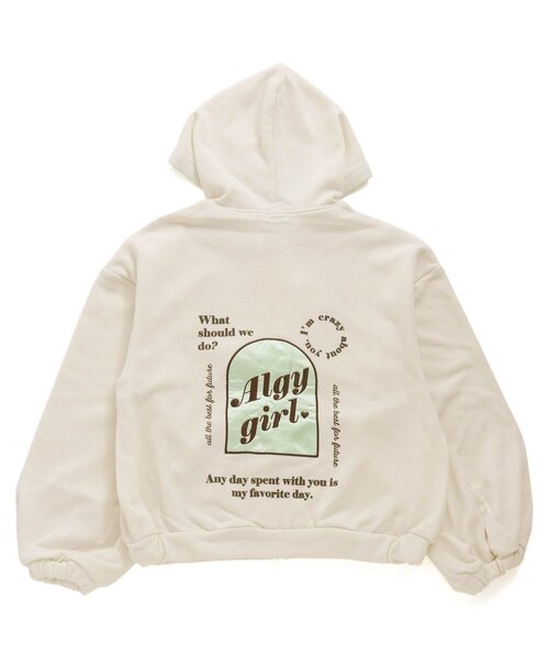 algy(アルジー)の「サテンアップリケパーカー(パーカー・キッズ・アイボリー/ピンク/チャコール・X-SMALL/MEDIUM/XX-SMALL/SMALL)」の10枚目の写真