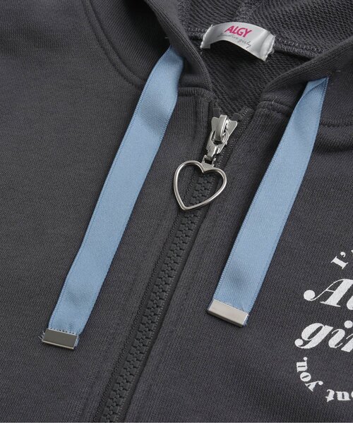 algy(アルジー)の「サテンアップリケパーカー(パーカー・キッズ・アイボリー/ピンク/チャコール・X-SMALL/MEDIUM/XX-SMALL/SMALL)」の13枚目の写真