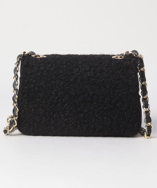 en recre（アンレクレ）の「【Mrose】ボアショルダーバッグ（ショルダーバッグ・レディース・ベージュ/ブラック・FREE）」の15枚目の写真